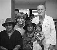 Dr. Stephen and Marylyn Pauley with an Ecuadorian family