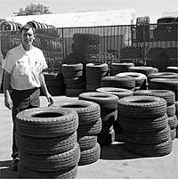 Jock Brown, manager of Les Schwab Tire Center, Hailey